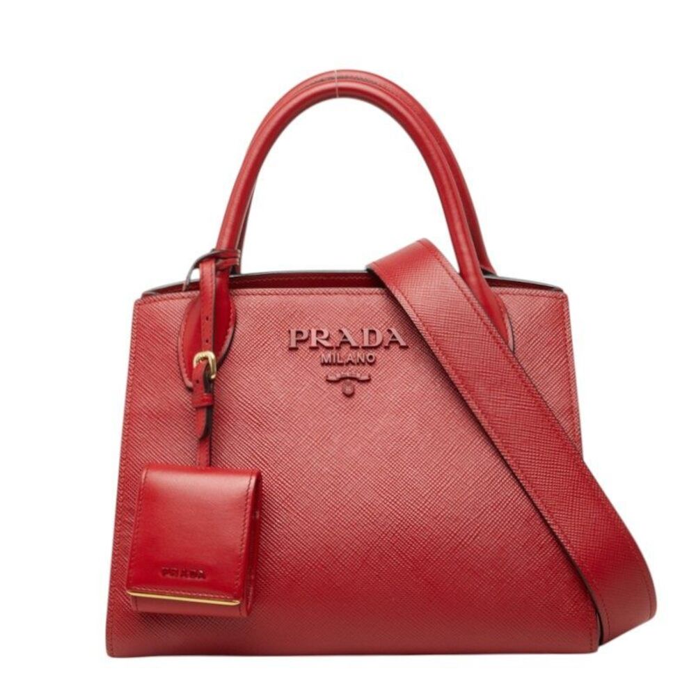Prada Monochrome Leather 2way Bag